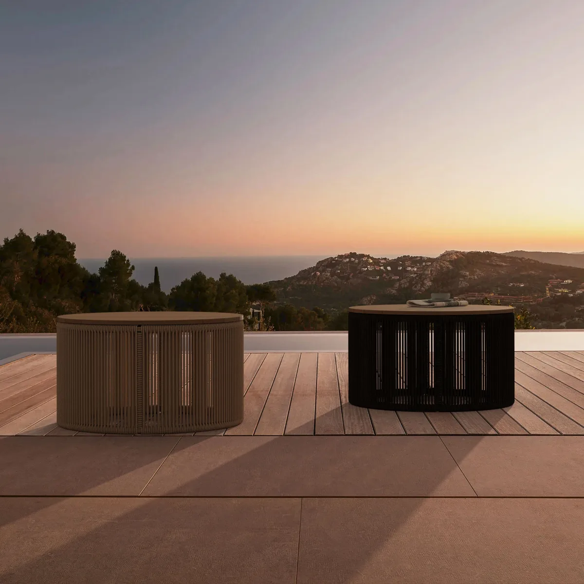 Mesa de centro redonda Sollys