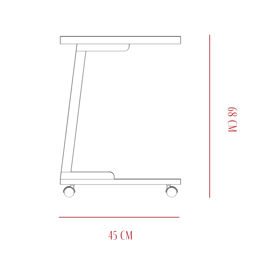 1 x Daybed : L190 x W64 x H76.8 cm.<br>1 x Side Table : L45 x W50 x H68 cm.<br>
