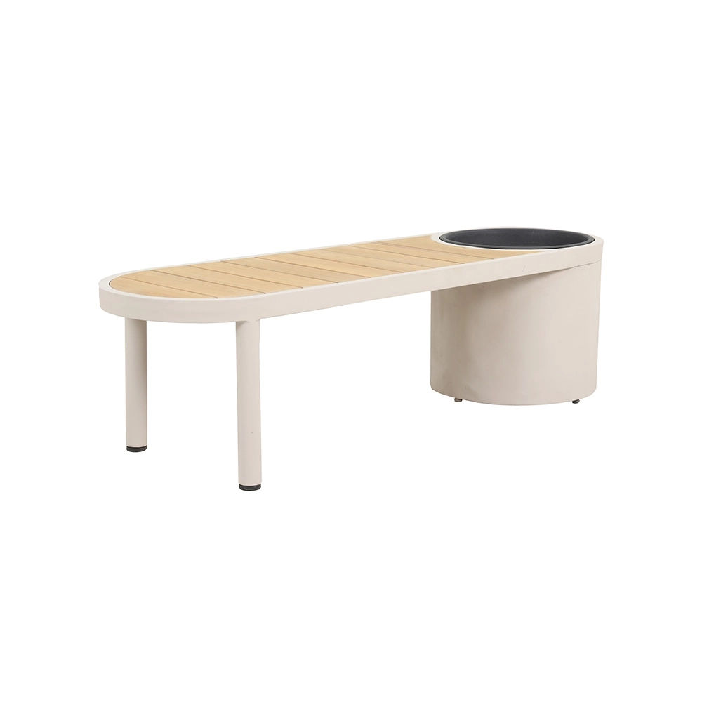 Banc avec jardinière