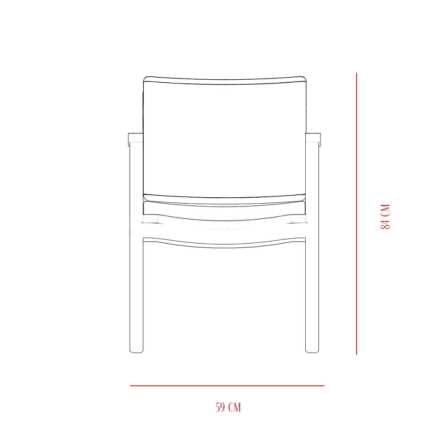 L60 x W64 x H88 cm.<br>