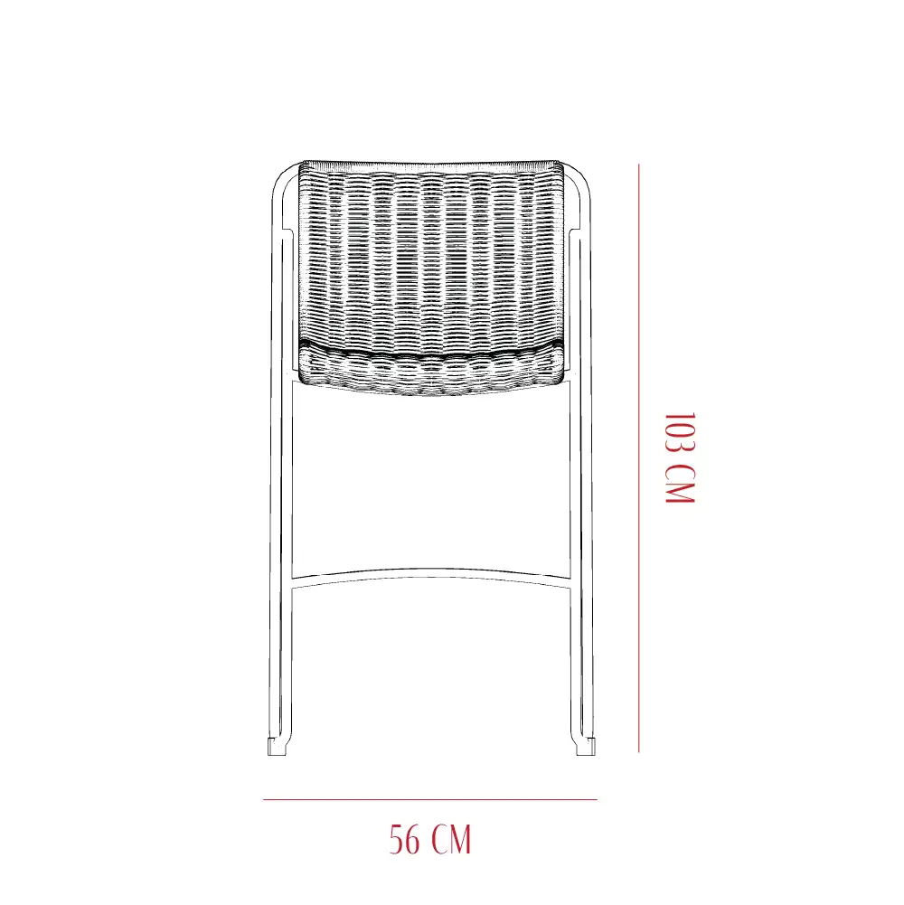 Silla de bar Feli - H 103cm