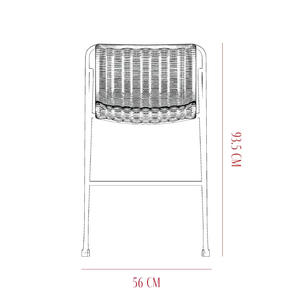 Silla de bar Feli - H 93.5cm